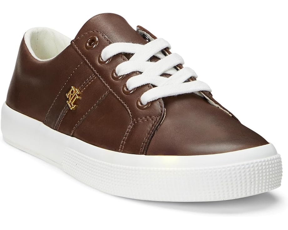 

Кроссовки Lauren Ralph Lauren Janson II Burnished Leather Sneakers, цвет Dark Mahogany