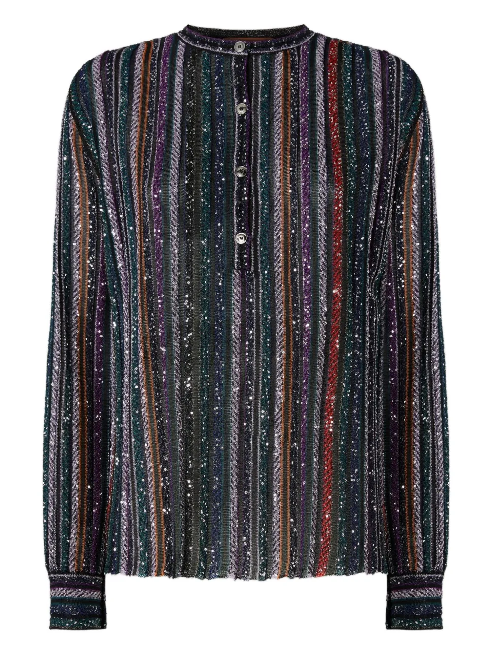 

Блузка в полоску с пайетками Missoni, черный