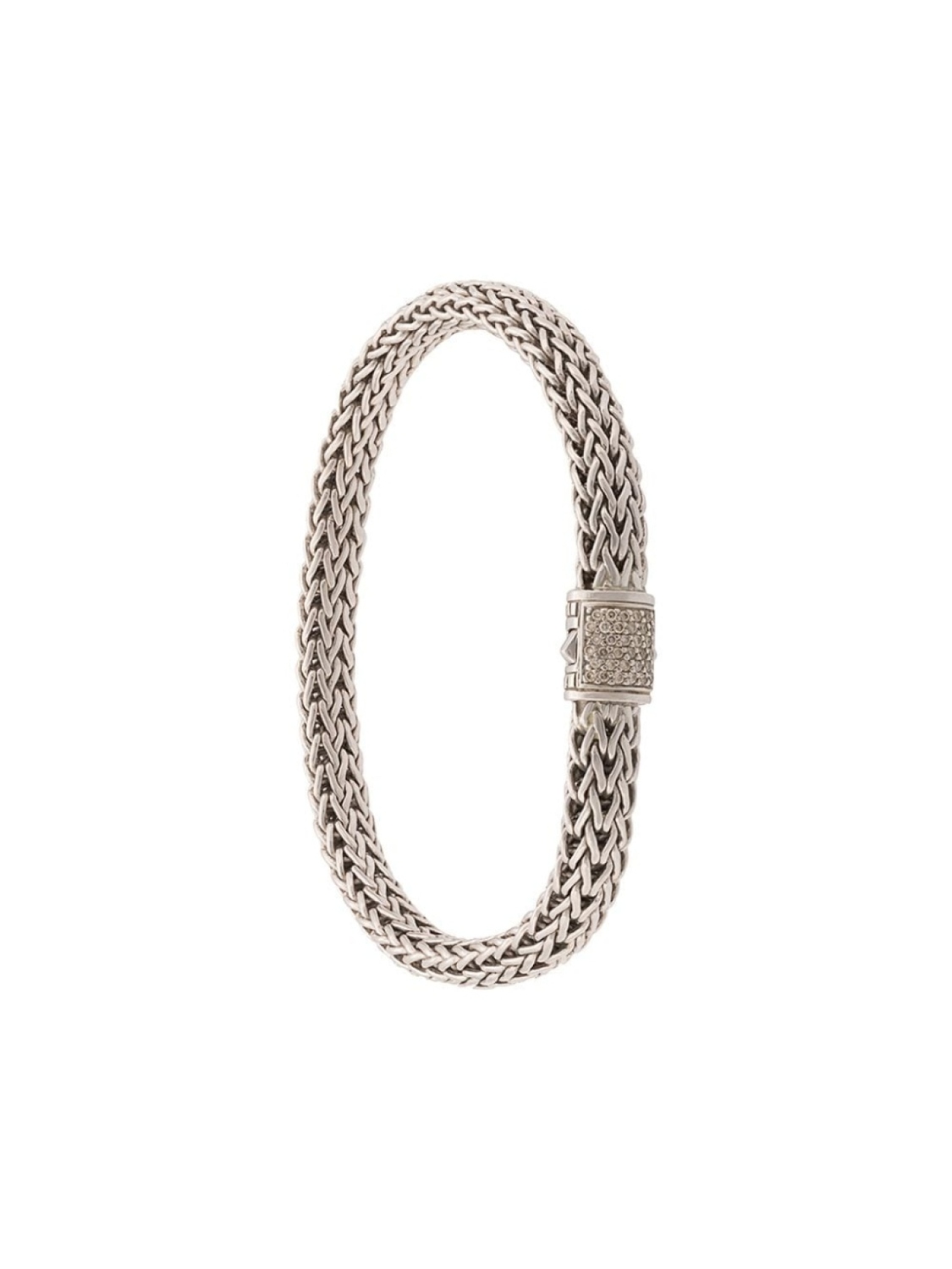 

Тонкий браслет Classic Chain' с бриллиантами (6.5 мм) John Hardy, серебряный