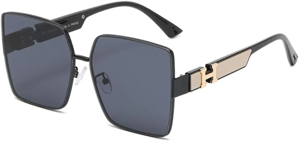 

Женские солнцезащитные очки 2026 без оправы, мужская оправа для женских солнцезащитных очков с защитой от УФ-излучения UV400, черные, один размер MTZJH, One Color