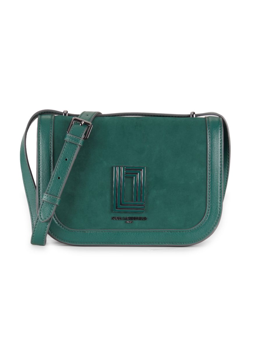 

Кожаная сумка через плечо Simone Karl Lagerfeld Paris, цвет Veridian