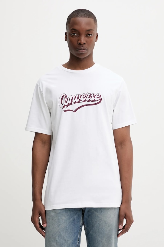 

Хлопковая футболка Converse, белый