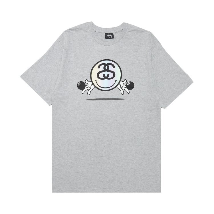 

Футболка Stussy Smiley Link 'Grey Heather', серый