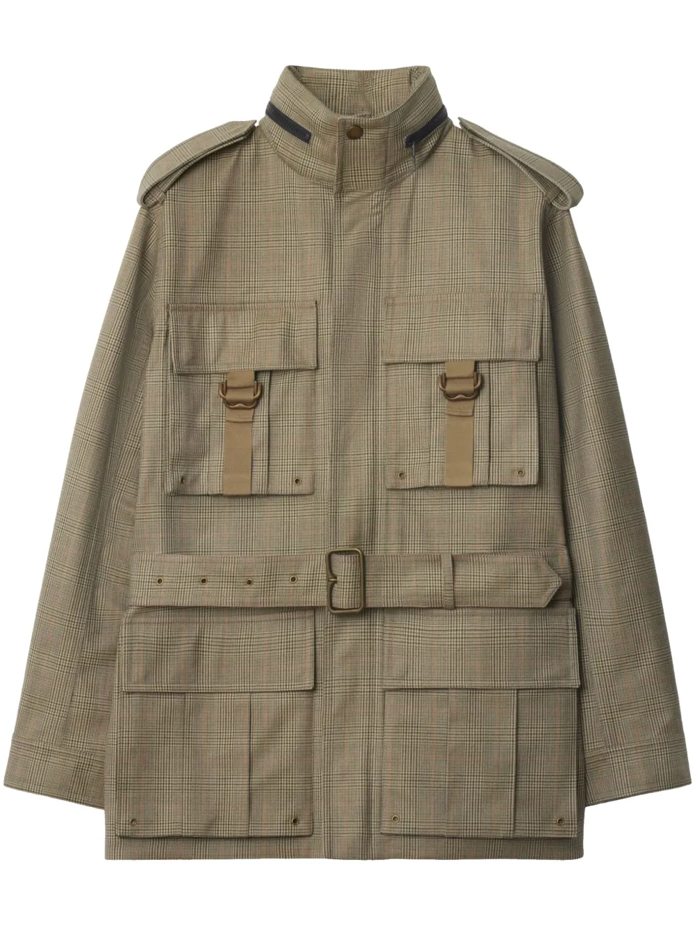 

Пиджак в клетку Prince of Wales BURBERRY, нейтральный