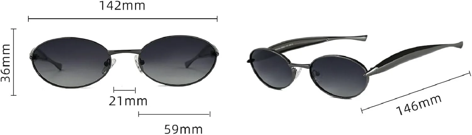 

Ретро овальные солнцезащитные очки для женщин, модные металлические, маленькие, в стиле Y2K, винтажные, 90-е, защита от ультрафиолета UV400, PS33333 Melrose, Gold Tea