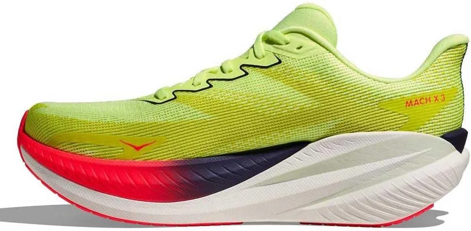 Мужские кроссовки Hoka M Mach X 3, Neon Yuzu Squid Ink — фото 3