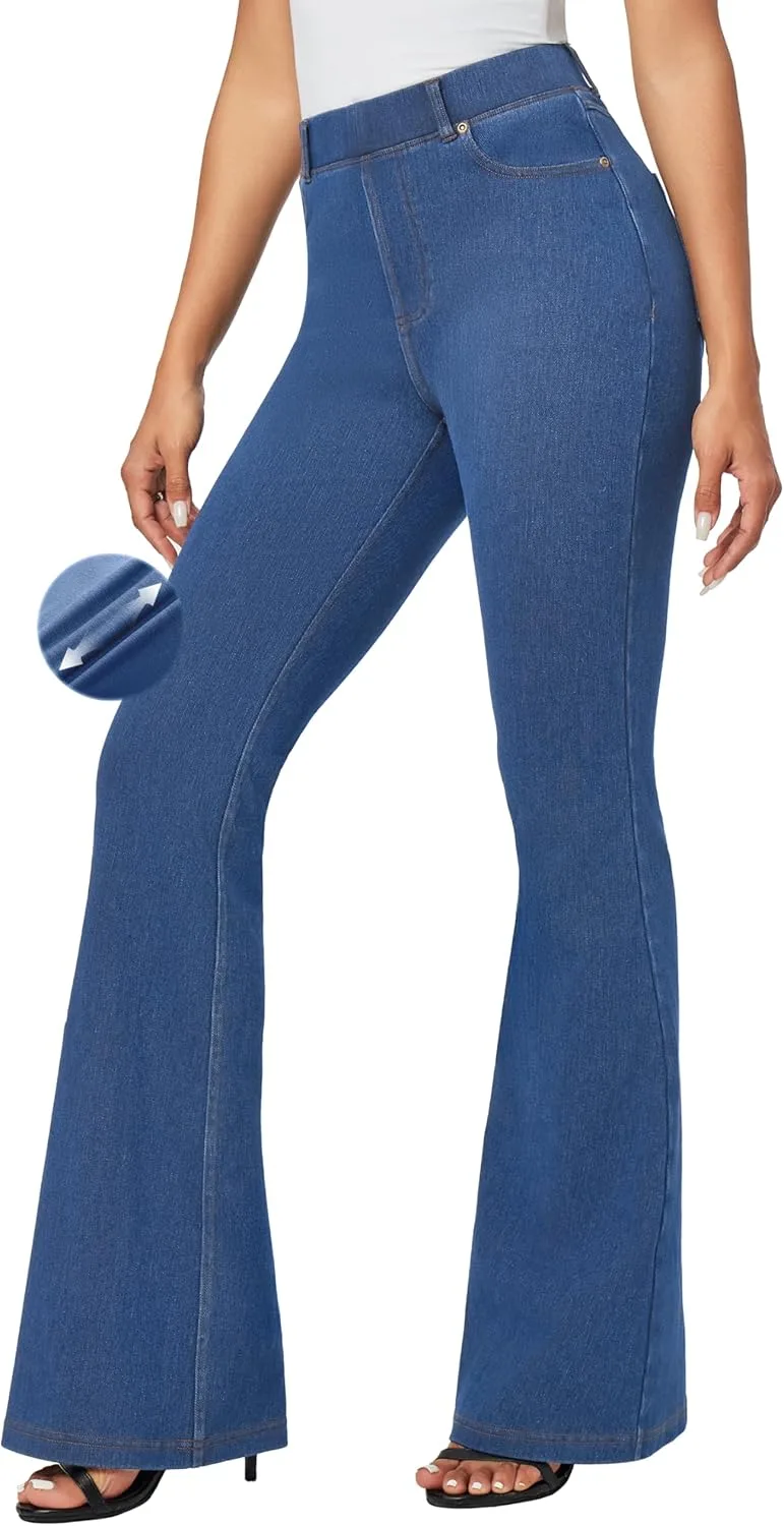 

IUGA Bell Bottom Jeans для женщин, высокие, эластичные