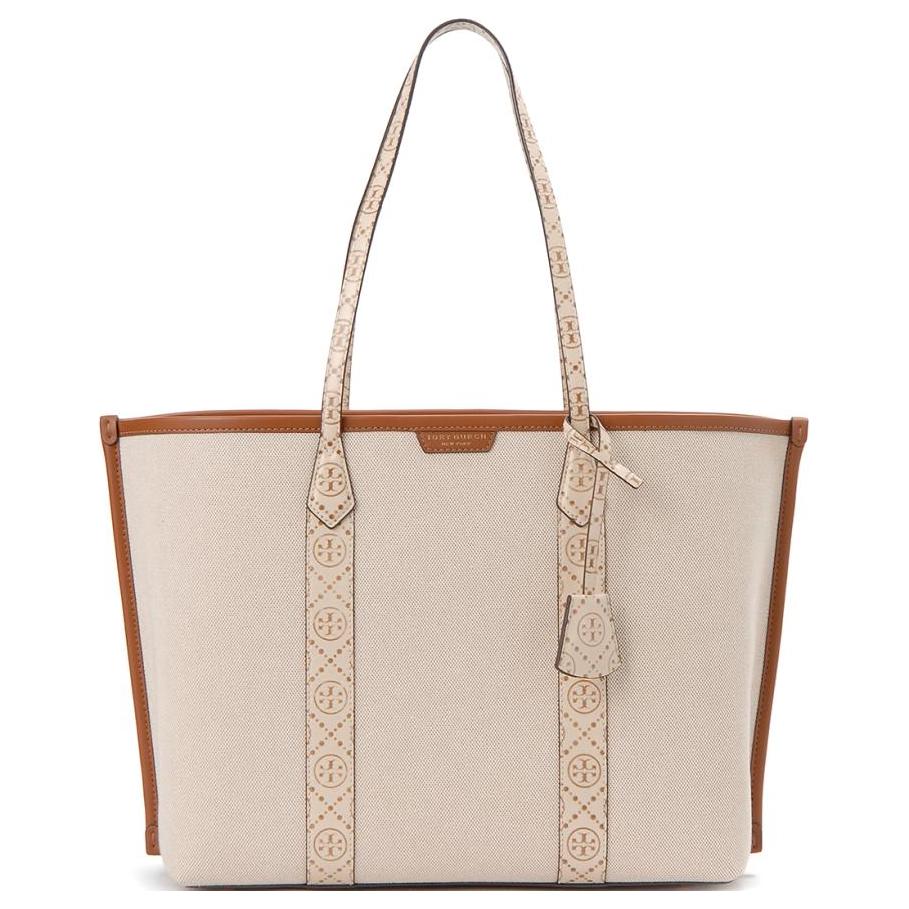 

Perry Canvas One Shoulder Handbag Women's Cream TORY BURCH