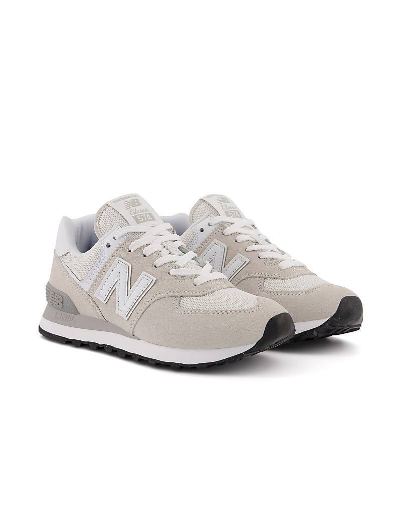 Кроссовки New Balance 574 кремового и белого цветов
