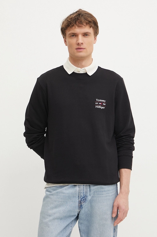 

Хлопковая толстовка Tommy Hilfiger, черный
