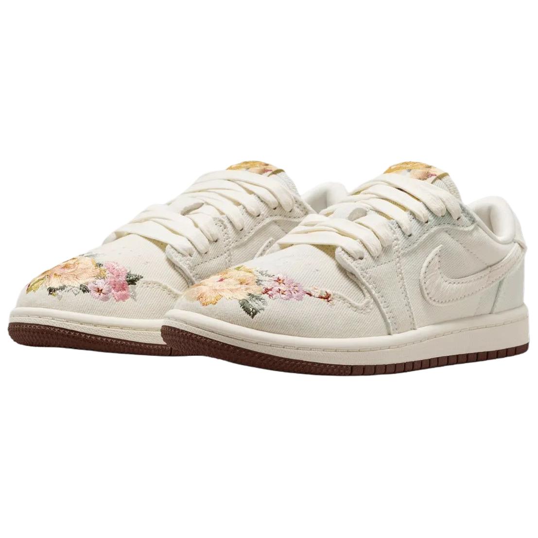 Jordan Кроссовки Air 1 Low top детские баскетбольные Ecru для детей 3-7 лет — фото 4