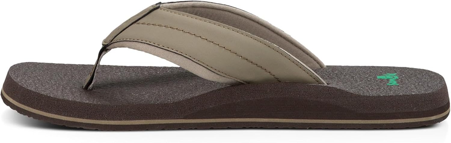 Sanuk Mens Beer Cozy 2 | Flip Flops for Men | Mens Сандалии | Beach Сандалии | Supportive & Lightweight | Memory Foam Footbed — фото 3