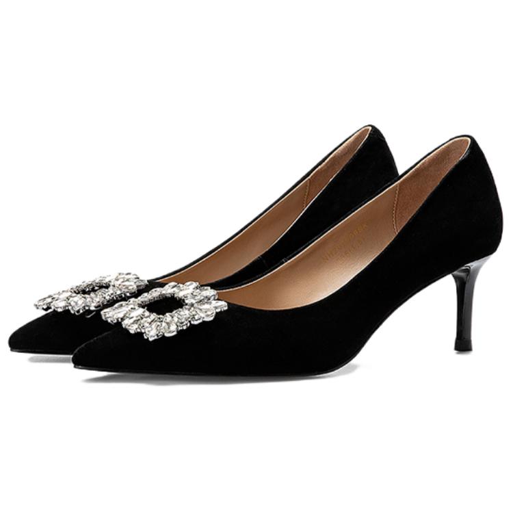 Тонкие каблуки Высокие каблуки 6 см Женские NINE WEST, Коричневый [Стиль с высотой каблука 5,8 см] — фото 4