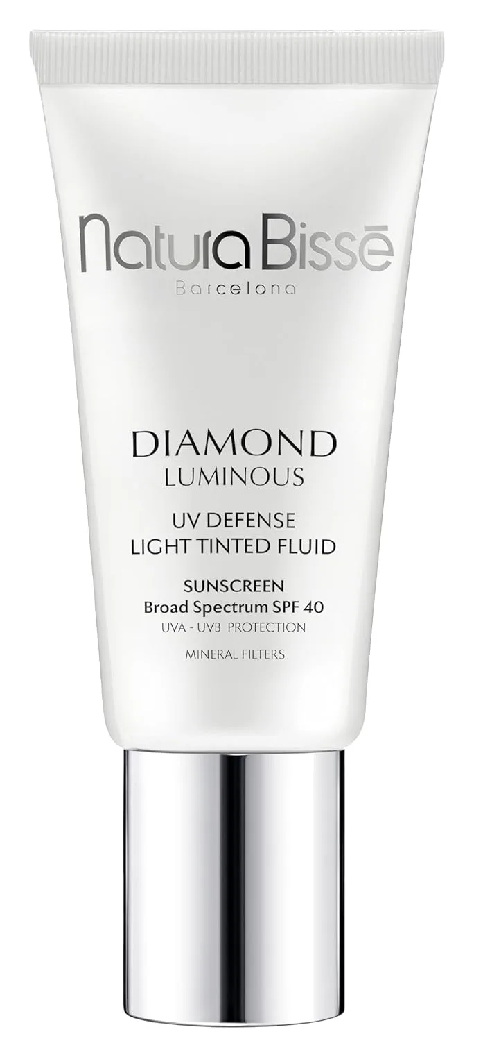 Natura Bissé Diamond Luminous Tinted SPF 40 тонирующий солнцезащитный крем широкого спектра, защищает, выравнивает и увлажняет, подстраивается под большинство тонов кожи, 30 мл 29,6 мл (1 шт.), No Color