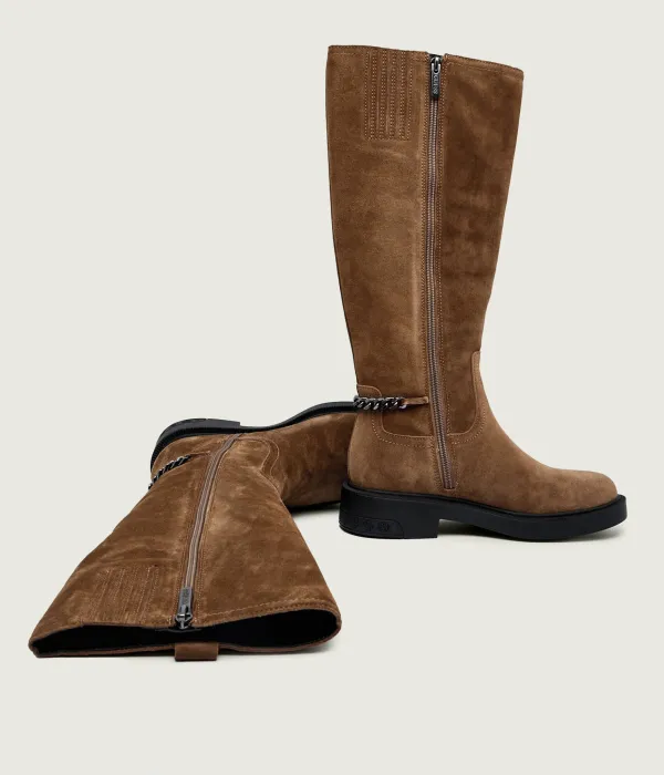 Fyonal2 Кожаные сапоги для верховой езды Guess, коричневый — фото 4