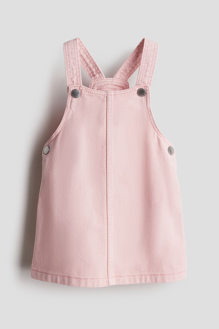 

Джинсовое платье-комбинезон H&M, розовый