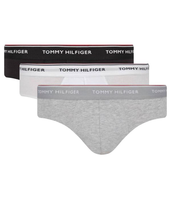 

Трусы мужские Tommy Hilfiger Underwear брифы с логотипом бренда 3 шт, мультиколор