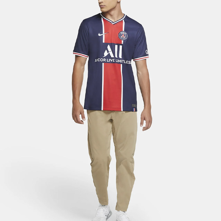 Футболка домашняя Paris Saint Germain 2020-21 с печатью Neymar Jr 10 Nike, темно-синий — фото 4