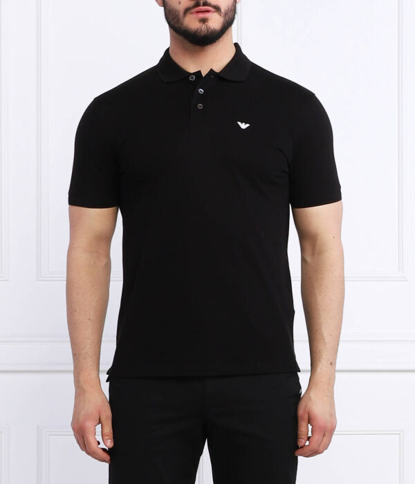 

Рубашка поло Regular fit Emporio Armani, черный