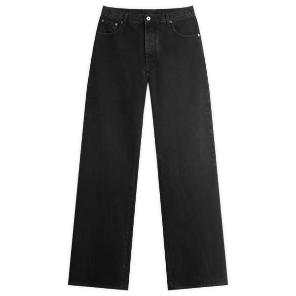

Свободные джинсы с диагональным контуром Off-White, черный