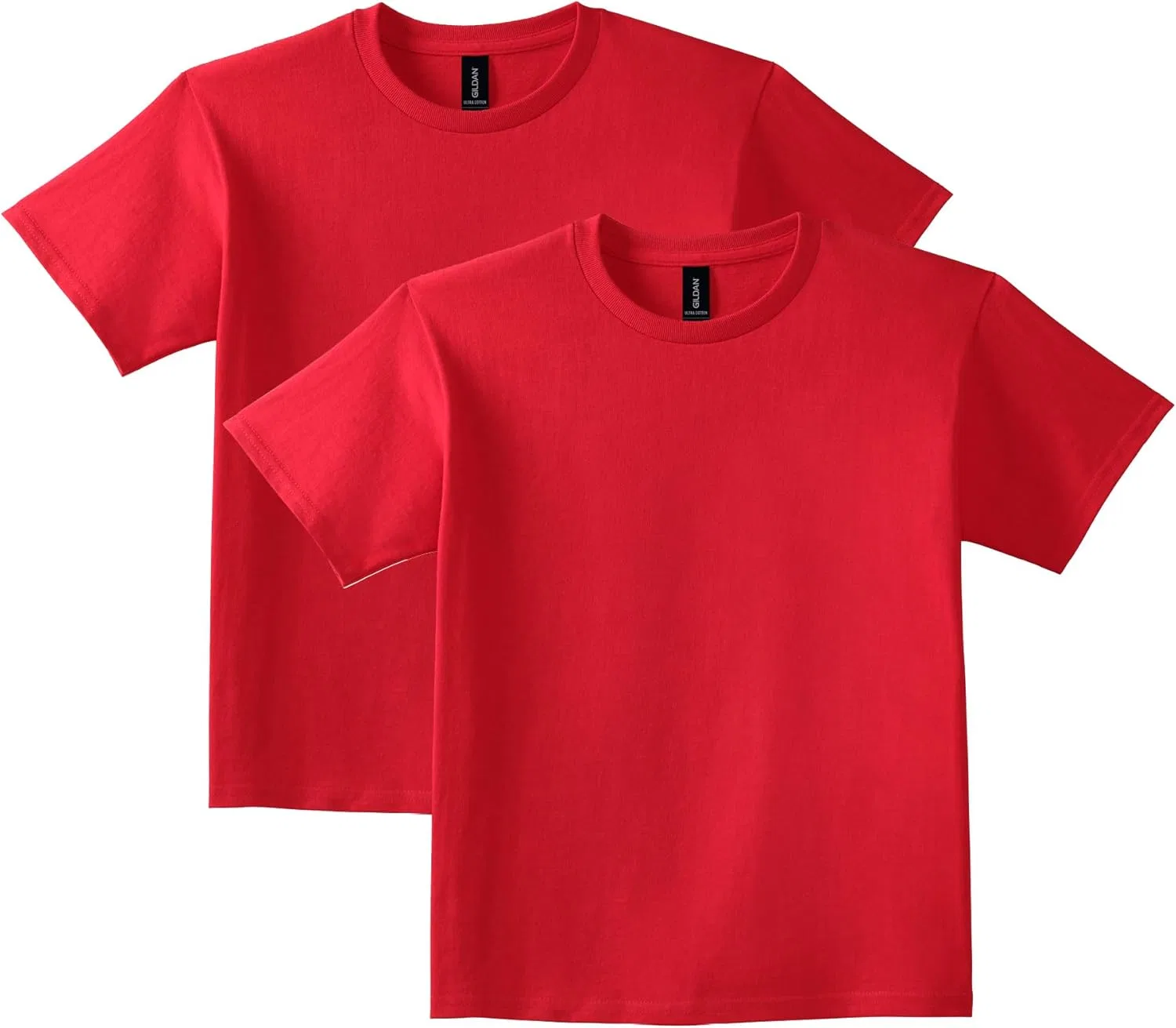 Футболка Gildan Ultra Cotton, 2 шт., красный