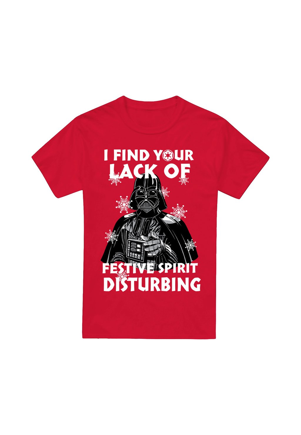 

Футболка с принтом CHRISTMAS DARTH VADER LACK OF SPIRIT Star Wars, красный