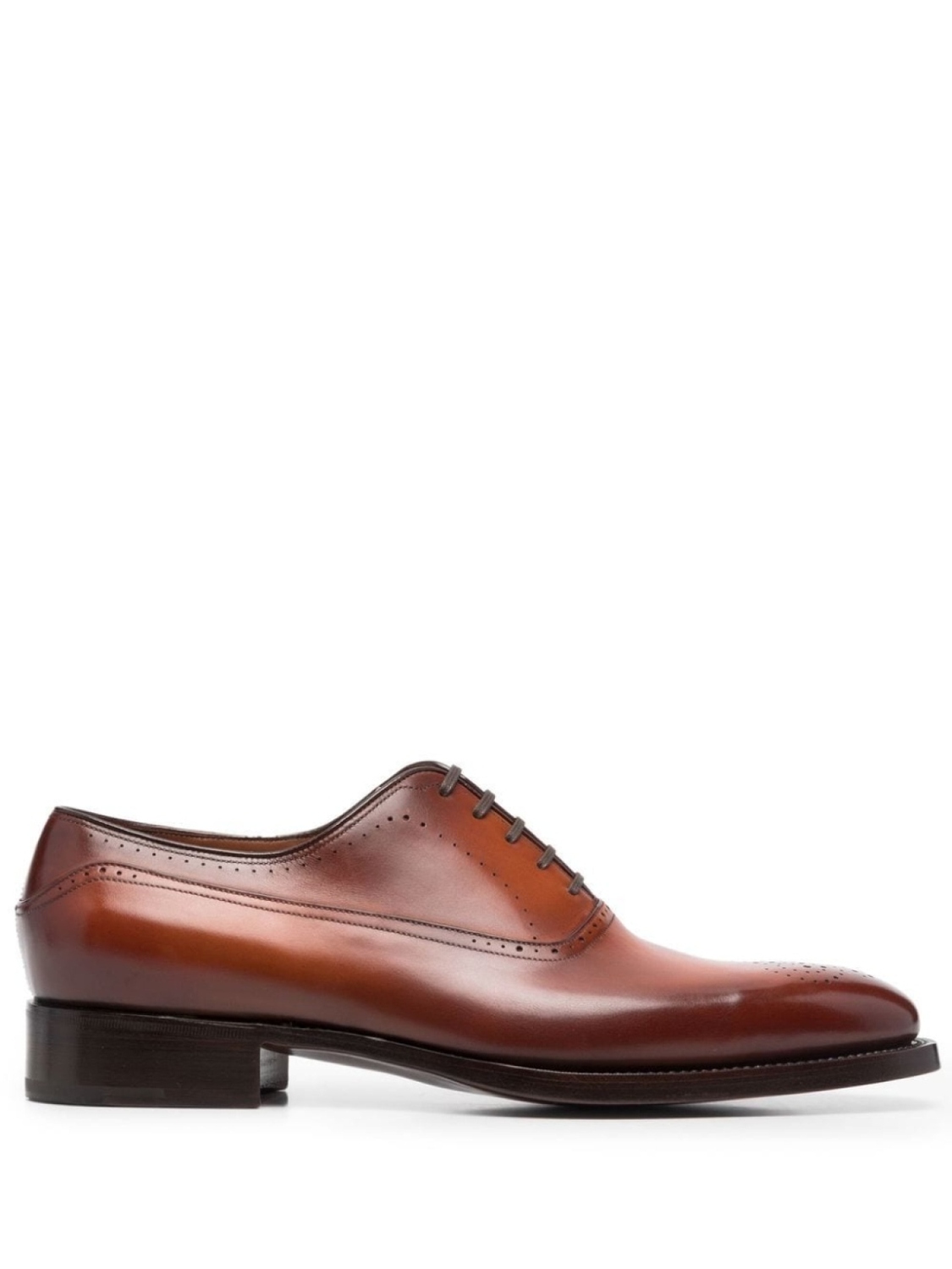 

Santoni кожаные броги, коричневый