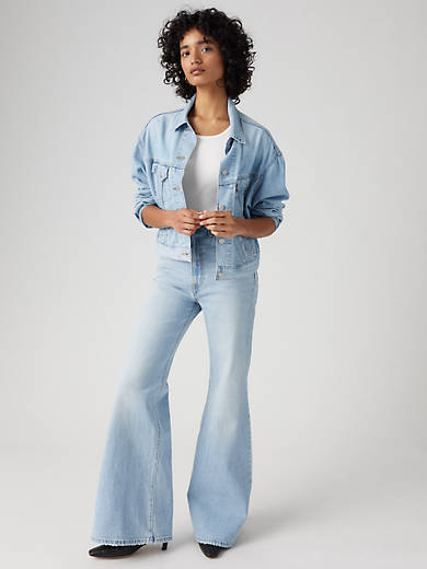 

Женские джинсы Ribcage Bell Levi's, цвет Sits Well Together - Light Wash