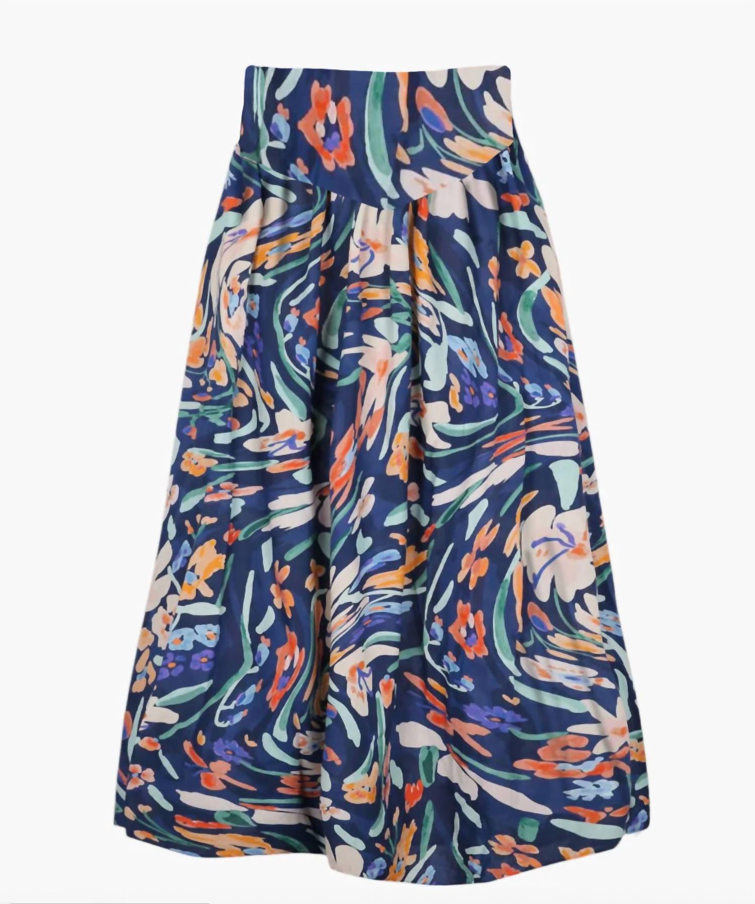 

Юбка Clavel Jaleo в синем цвете с мультипринтом De Loreta