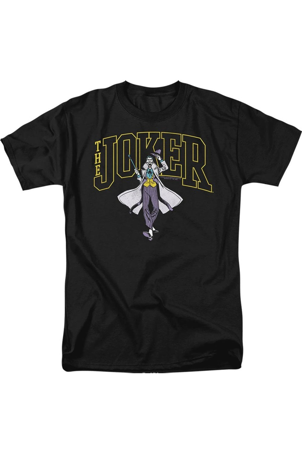 

Футболка Batman Joker Varsity On Black с коротким рукавом для взрослых Gildan