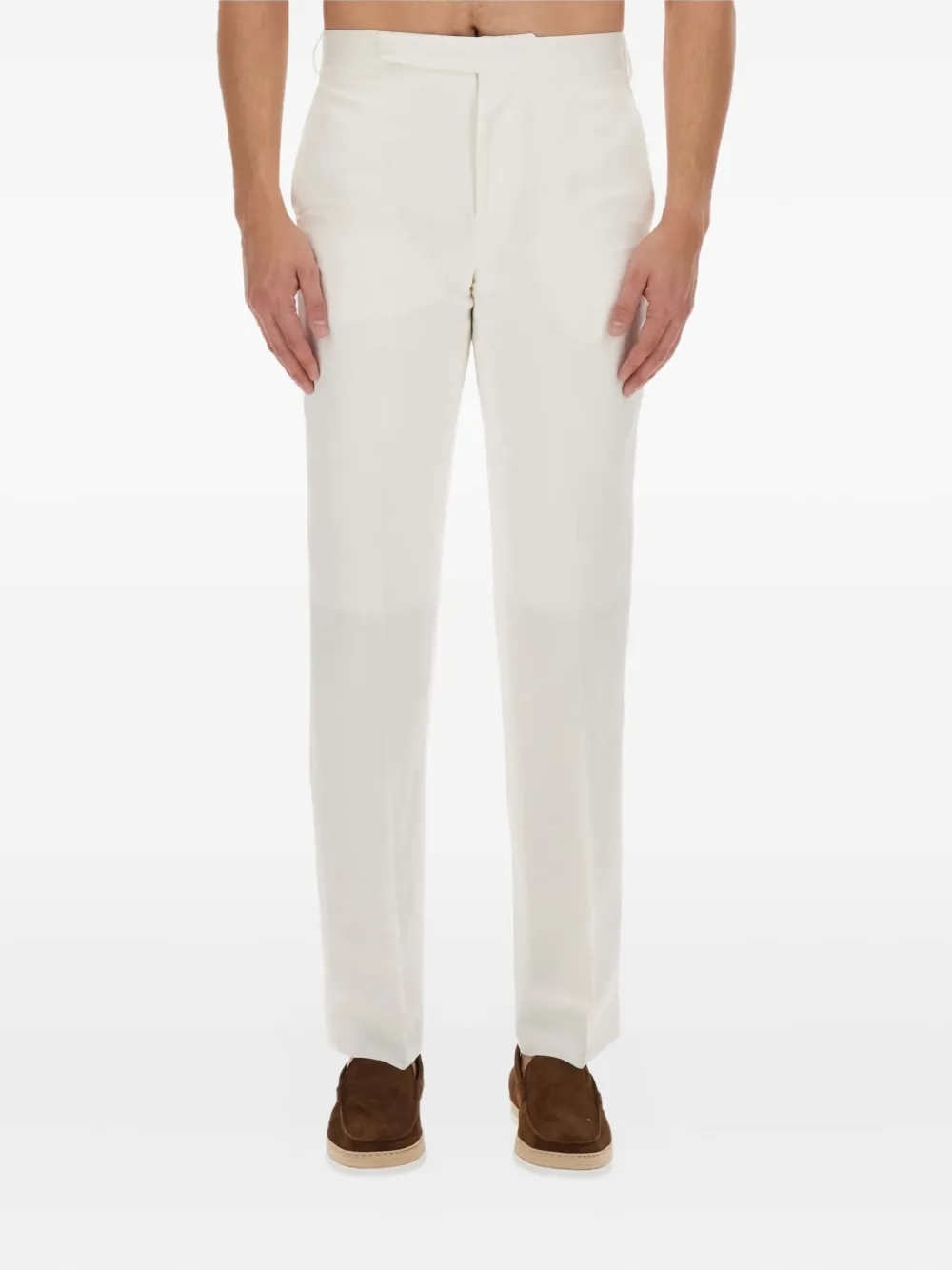 

Льняные брюки Lardini, белый