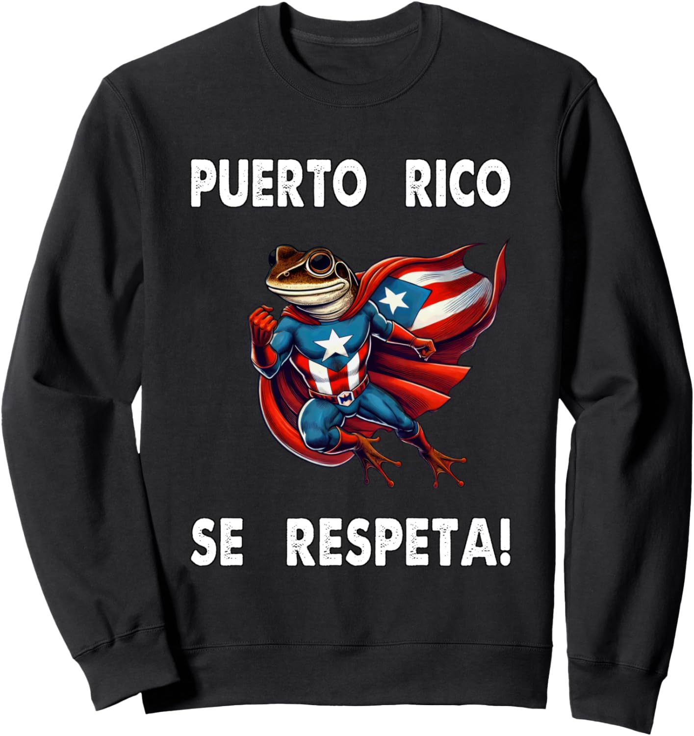 

Пуэрто-Рико Se Lespeta Koki Bolicua Флаг Супергерой Протест Толстовка Puerto Rico Se Respeta Collection, More Here, черный