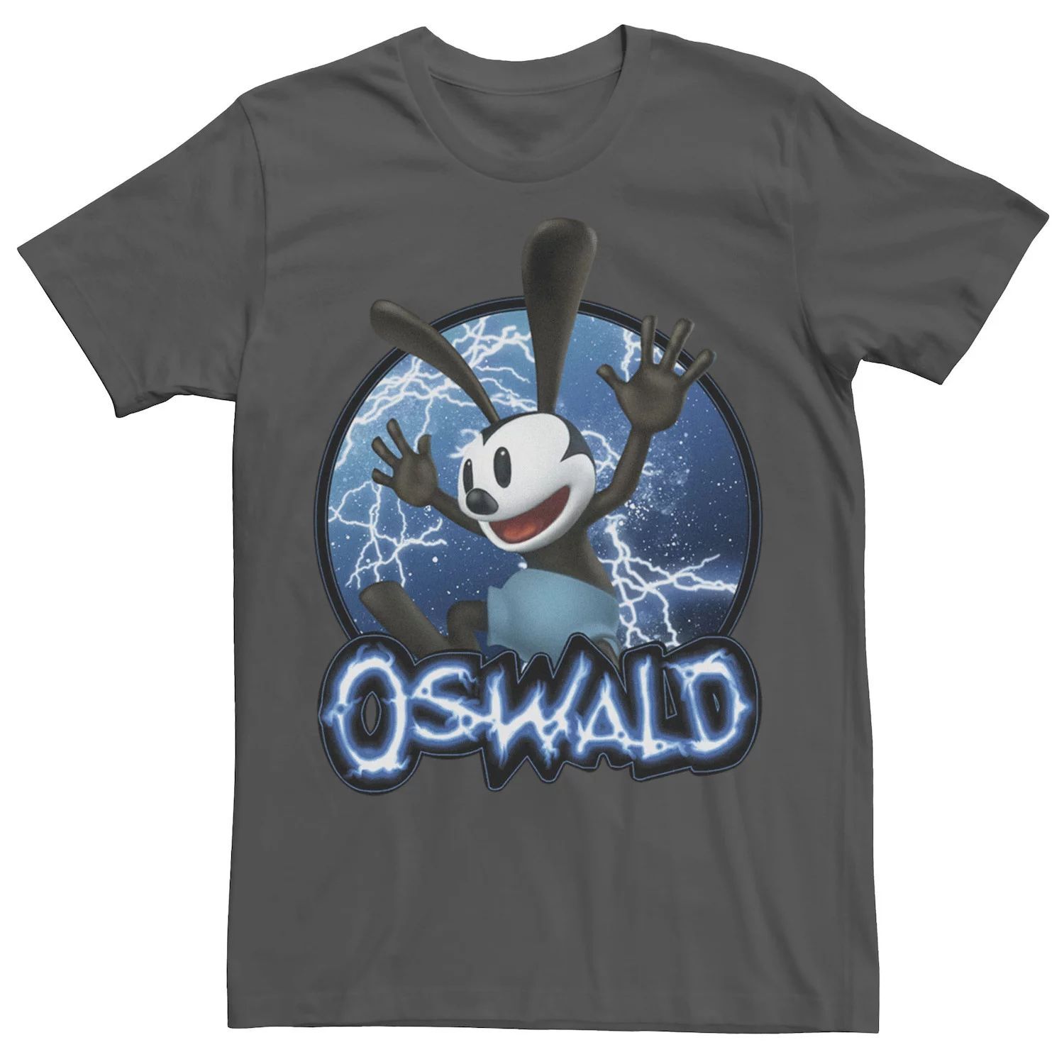 

Мужская футболка Disney Epic Mickey Oswald с портретом молнии Licensed Character