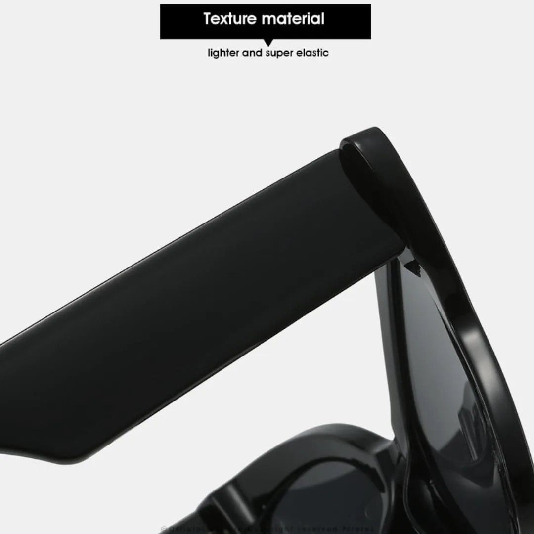 

Солнцезащитные очки для мужчин и женщин - защита UV400 - градиентные линзы в стиле "кошачий глаз" для занятий спортом на открытом воздухе и вождения DSVIGF, Black