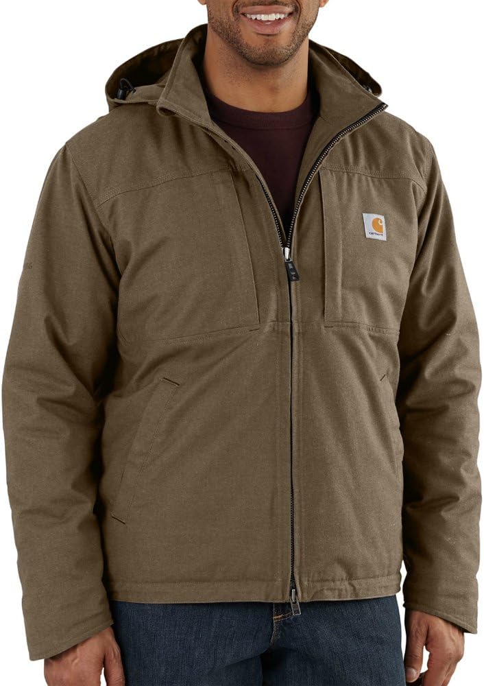 

Carhartt мужская утепленная куртка Full Swing Loose Fit Quick Duck, Canyon Brown