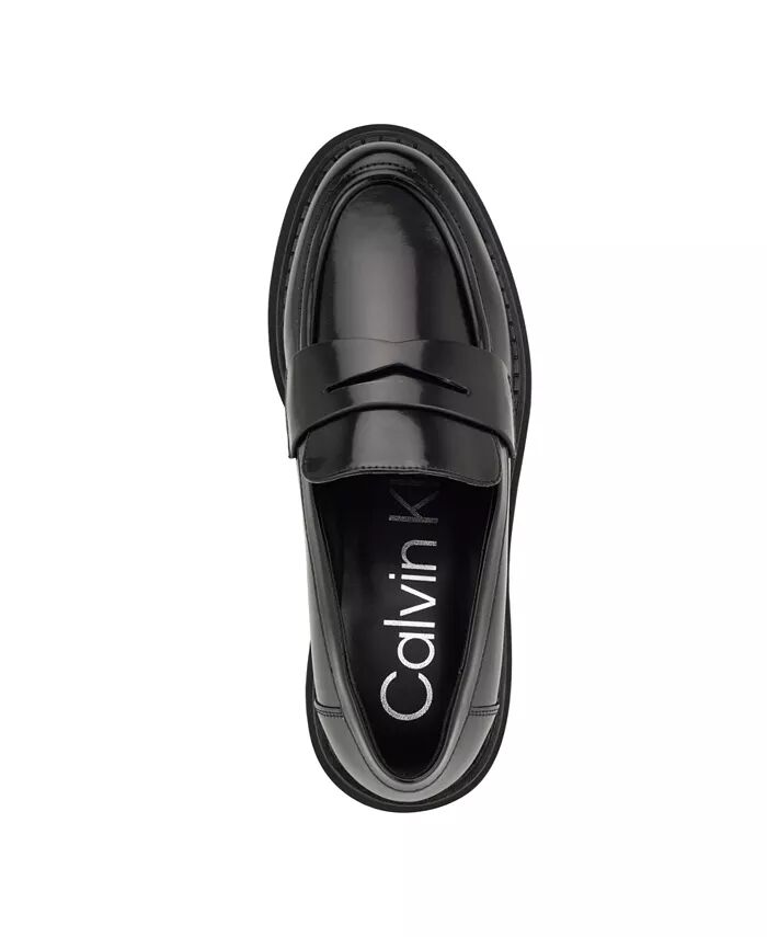Женские повседневные мокасины Grant Slip-On с рифленой подошвой Calvin Klein, черный — фото 4