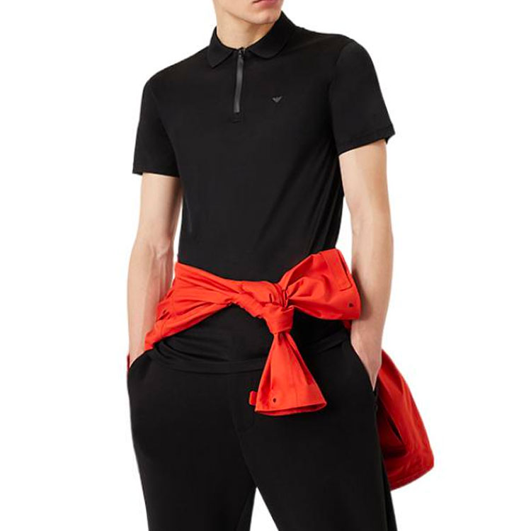 EMPORIO ARMANI Поло SS22 мужское черное — фото 4