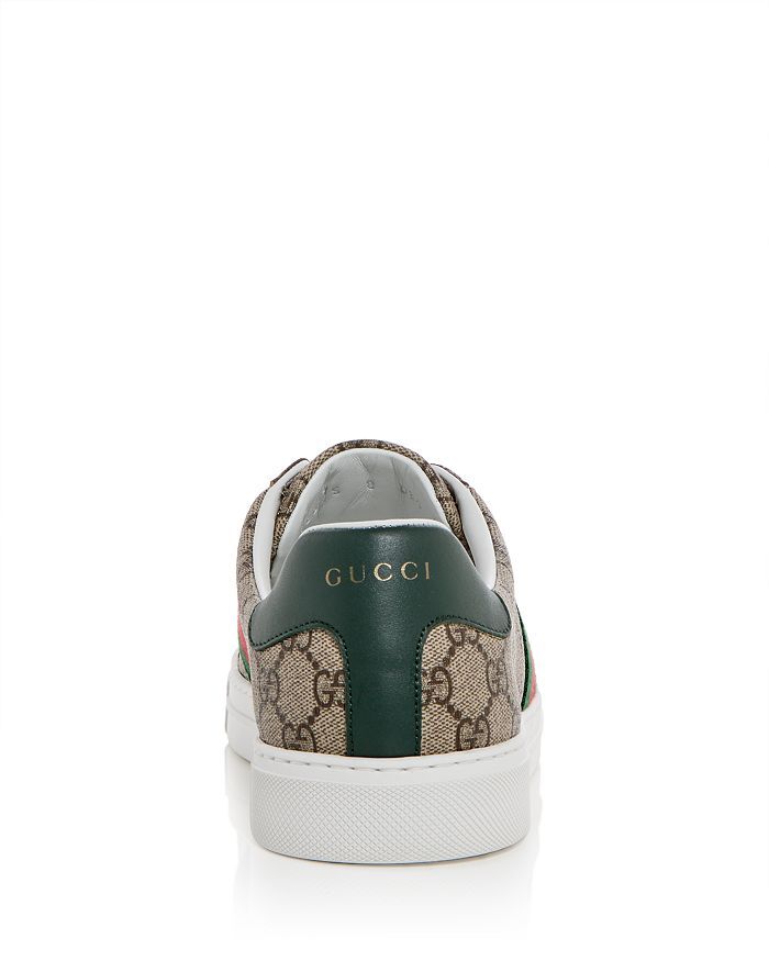 Мужские кроссовки Gucci Ace из парусины и кожи Gucci, коричневый/бежевый — фото 4