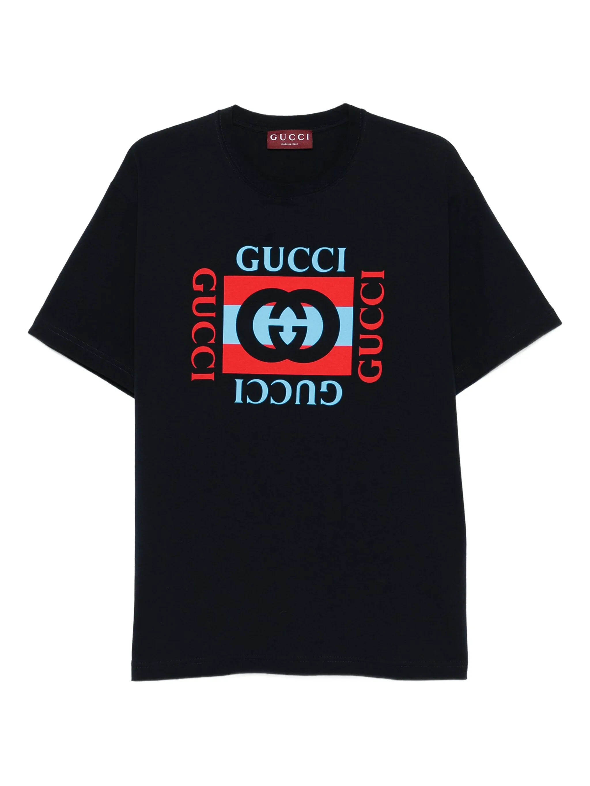 

Футболка с логотипом Gucci, синий