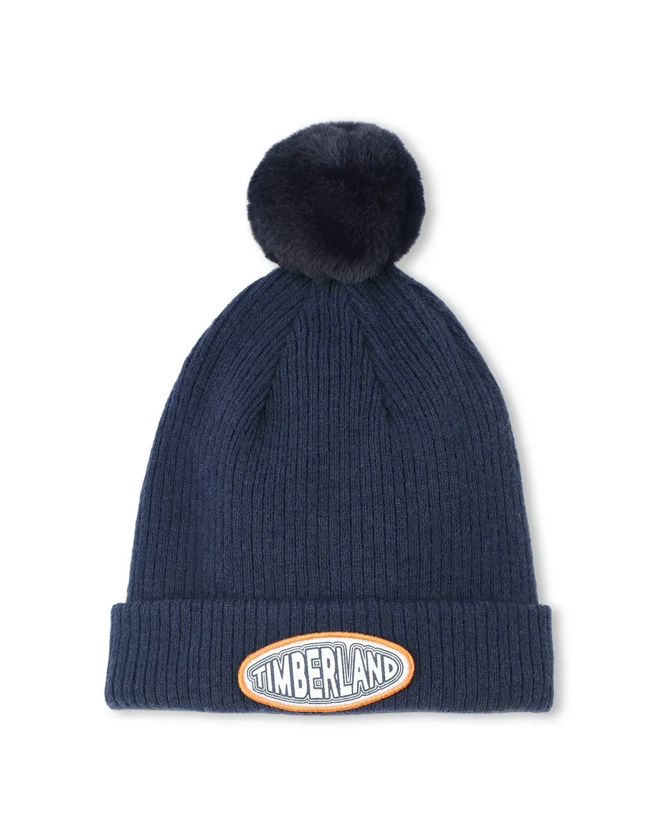 

Шапочка для маленького мальчика из акрила Timberland, синий
