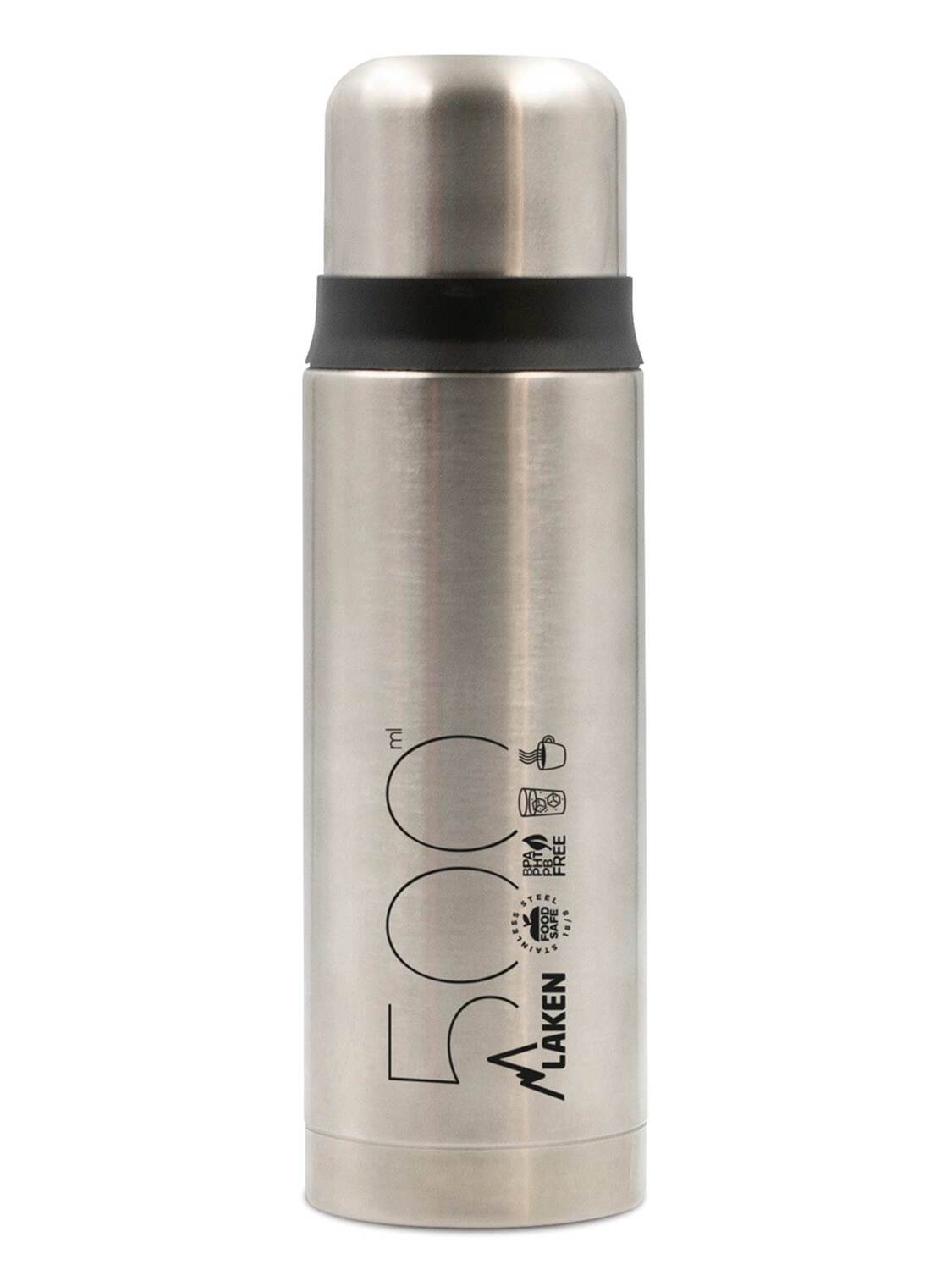 

Термобутылка Laken Stainless steel 0.5L, серый