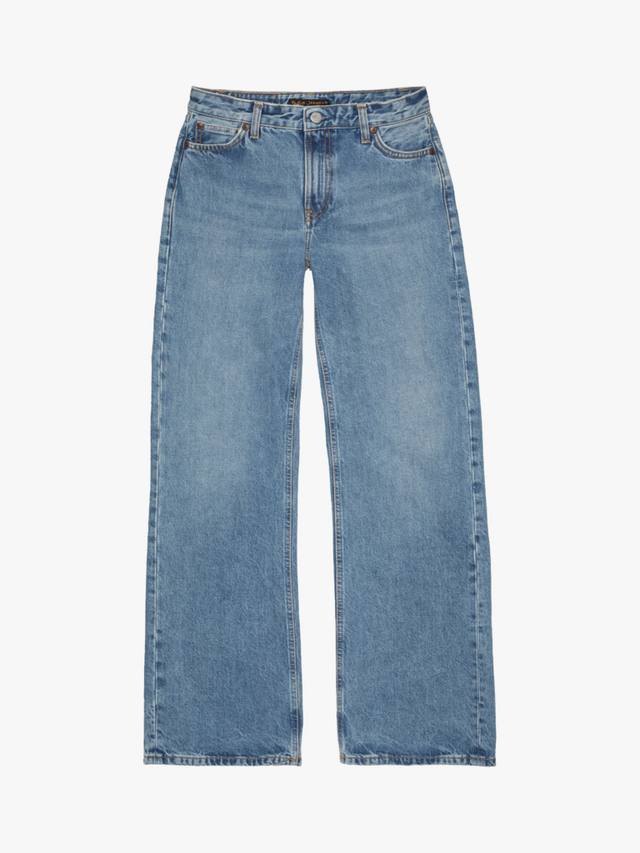

Джинсы хайди с широкими штанинами Nudie Jeans, синий