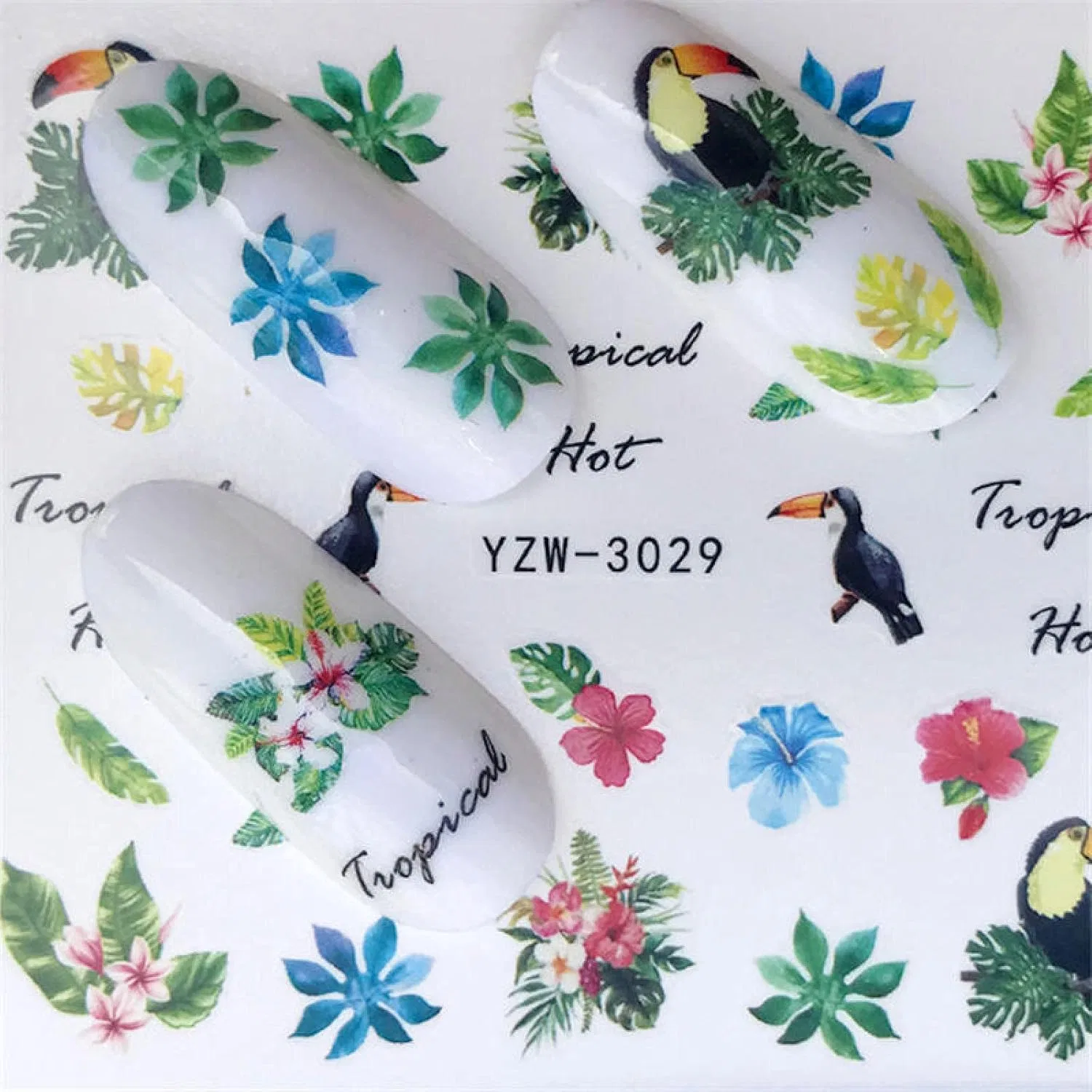Наклейки для ногтей с водным знаком YZW-3029 Mwbln