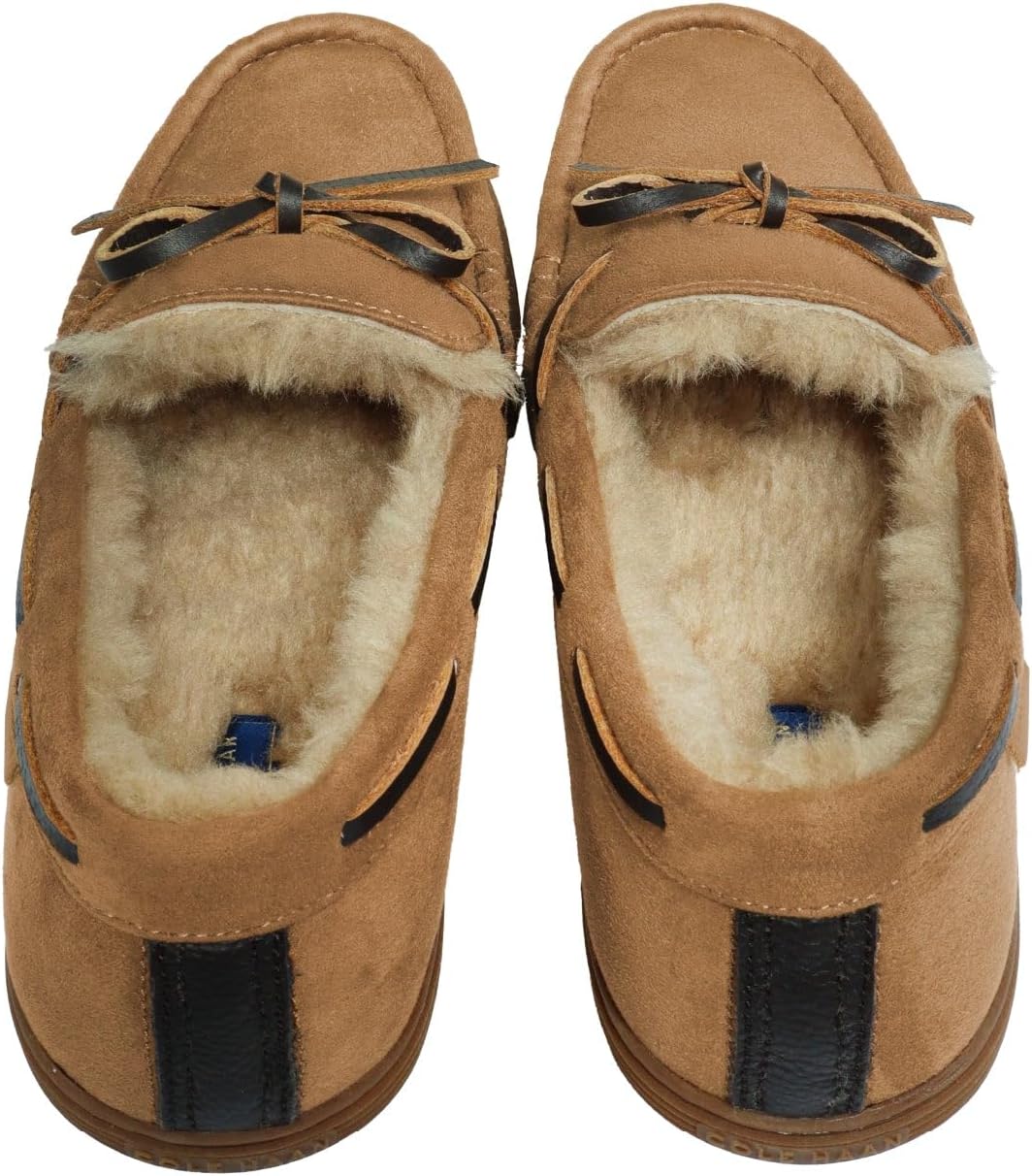 Мужские мокасины Cole Haan Classic Slip-on из микрозамши, золотой — фото 4