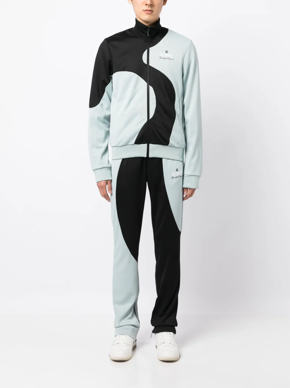 Спортивные брюки в стиле колор-блок с логотипом OFF-WHITE, синий — фото 2