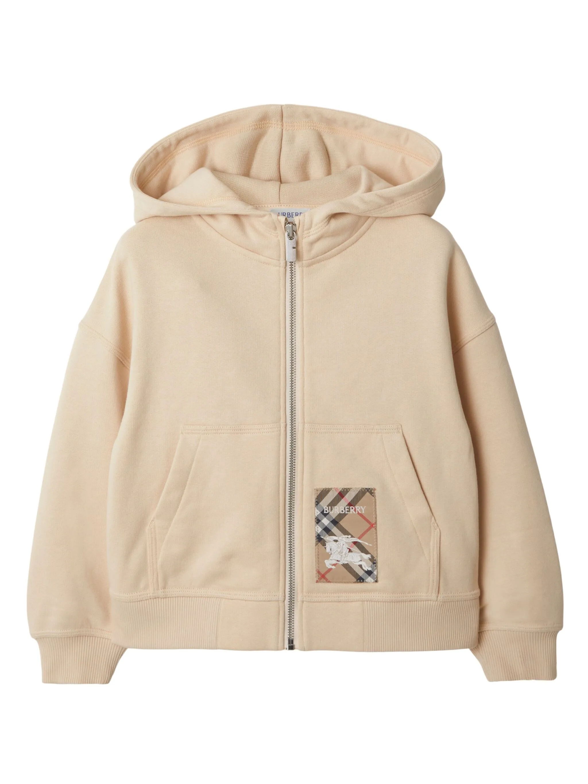 

Худи Check Label Burberry Kids, бежевый