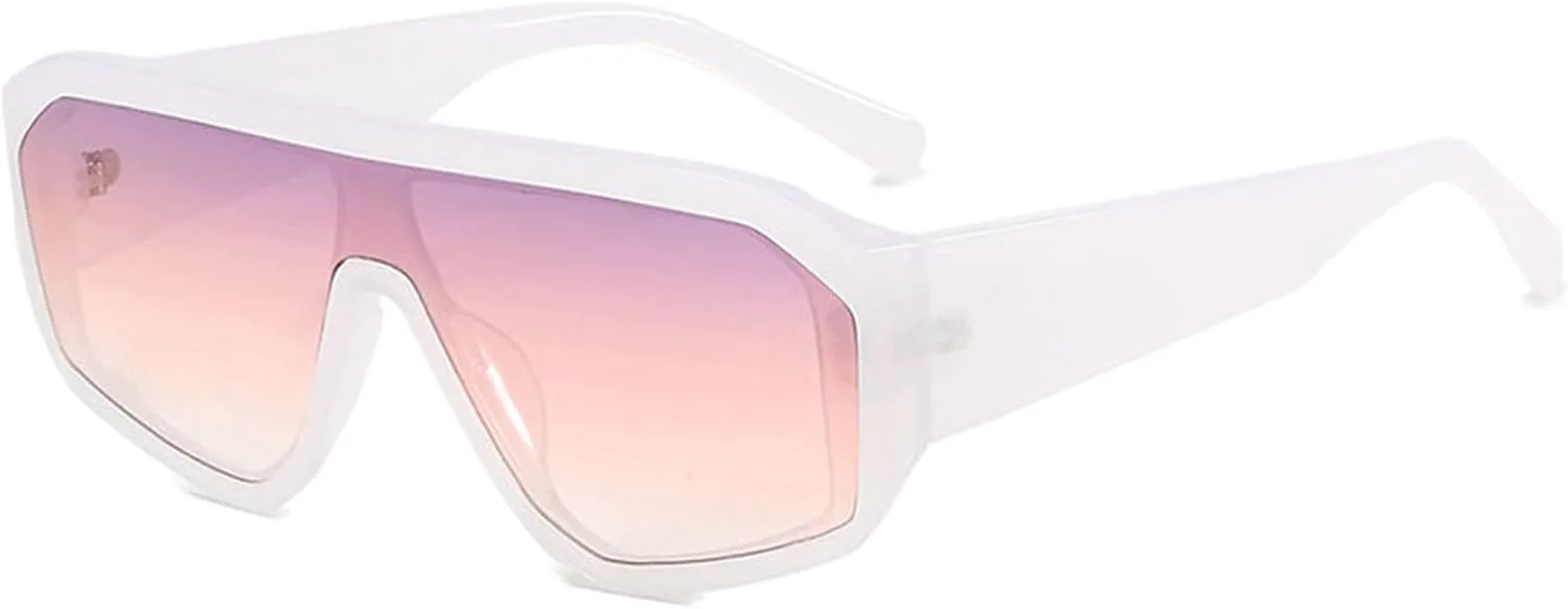 

Солнцезащитные очки Willochra большого размера, квадратные, дизайнерские, с плоской верхней частью, прямоугольные, женские, с защитой от УФ-излучения UV400, C10