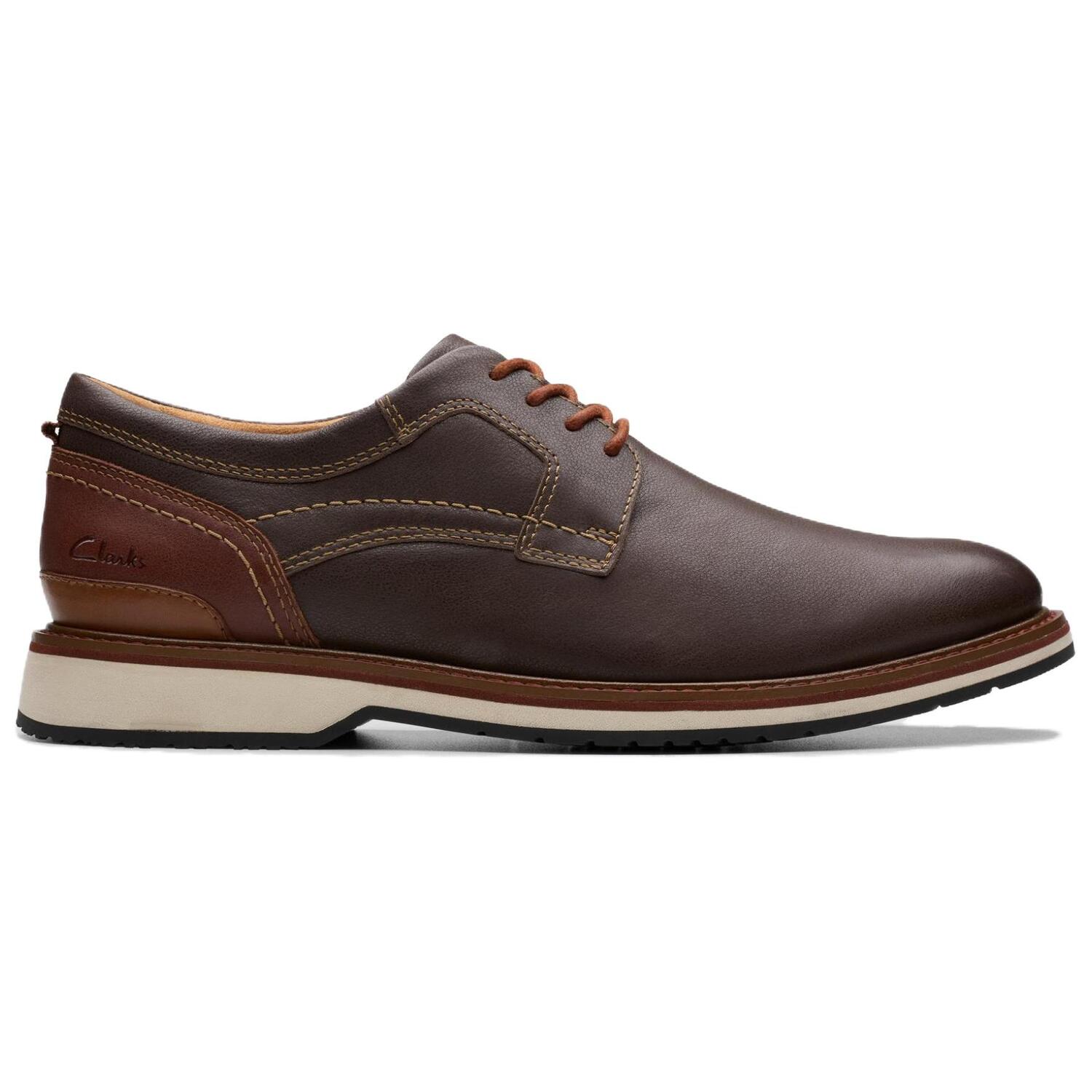 Мужские повседневные мужские низкие коричневые Clarks — фото 2