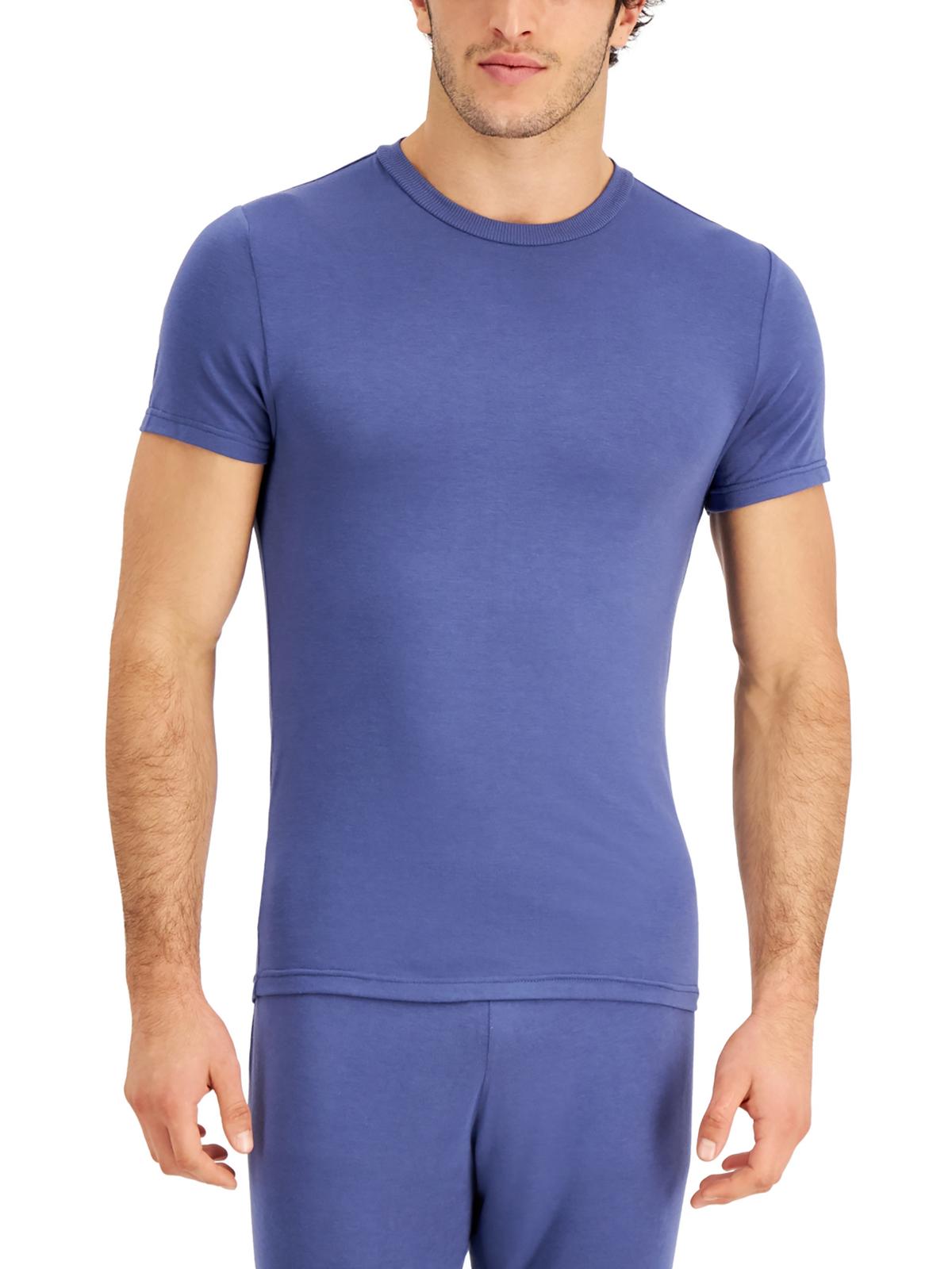 

Мужская однотонная пижамная рубашка для сна INC, цвет washed indigo