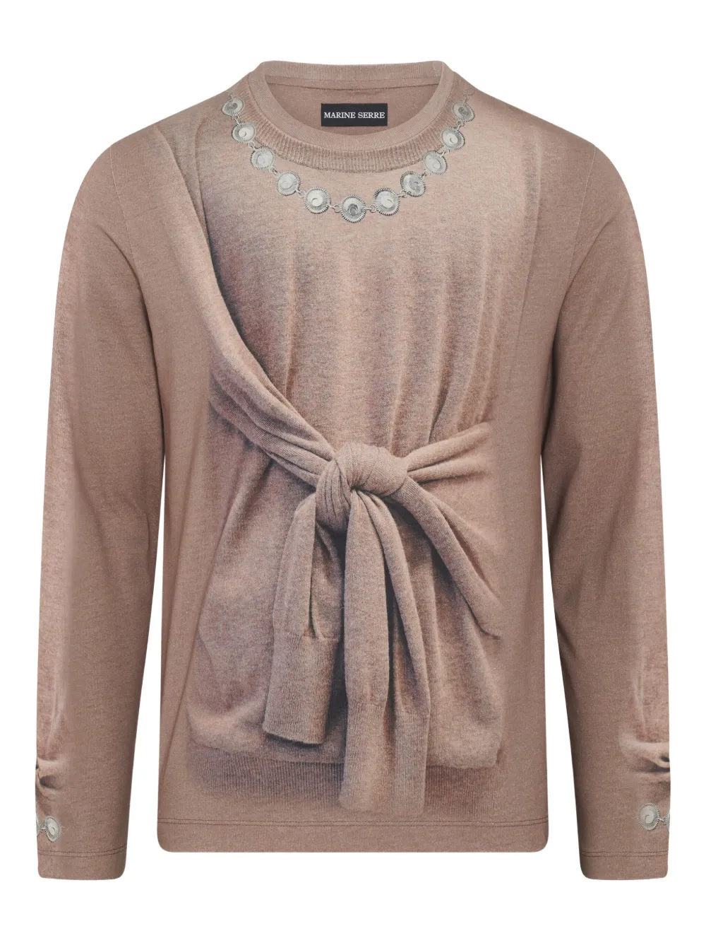 

Топ "тромплей" Marine Serre, нейтральный